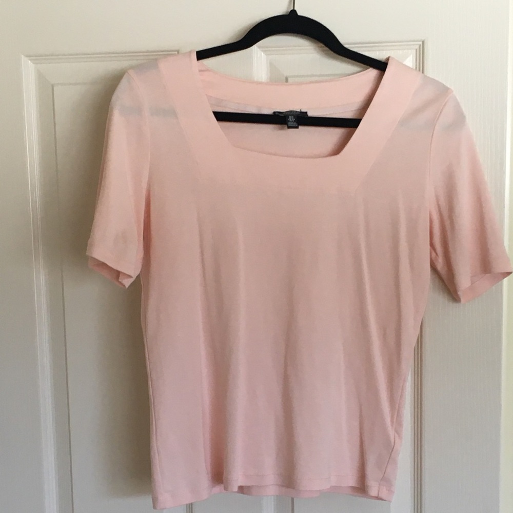Pink Square-Neck Top by Jones New York